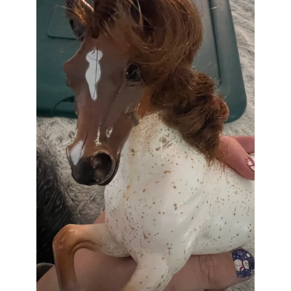 Vintage 1995 Reeves Breyer Horse w/Accessories And Breyer Rider-Not Complete EUC
